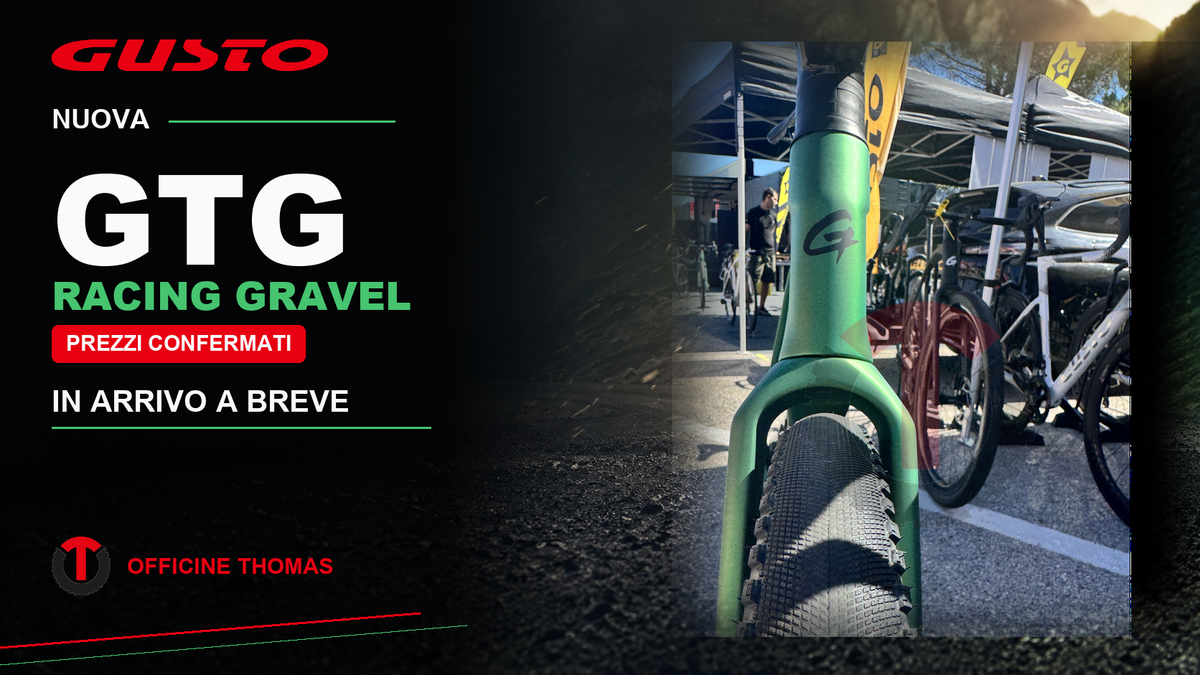 Nuova GUSTO GTG Racing Gravel - prezzi confermati, in arrivo a breve
